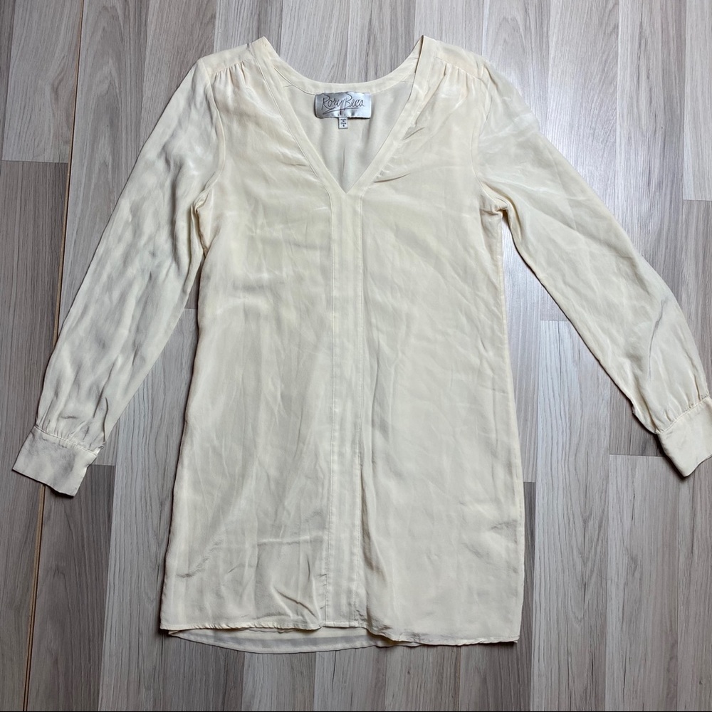 Rory Beca Cream Silk Tunic Blouse
